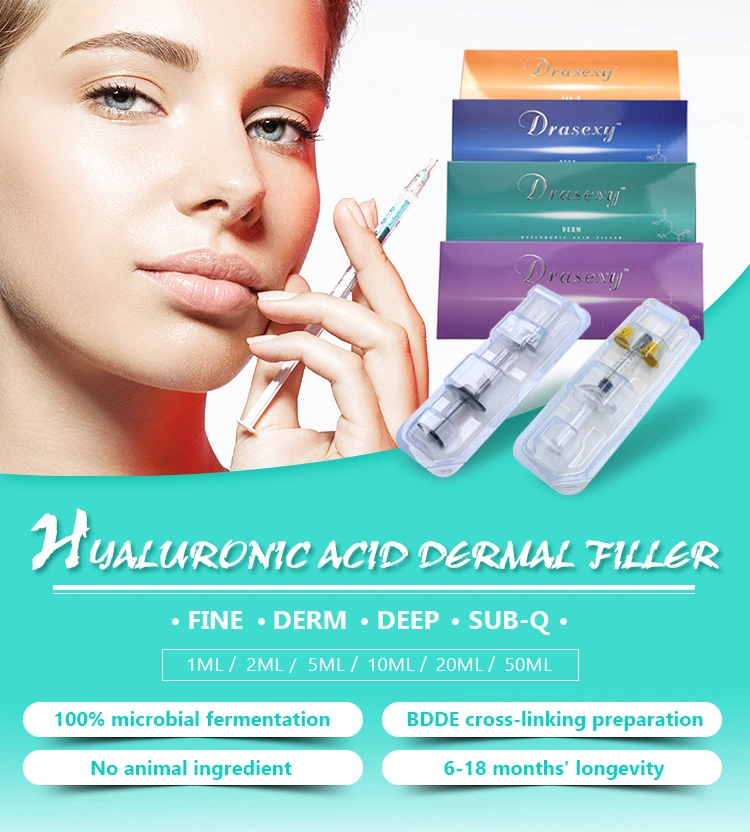 10ml Hyaluronic Acid Cross Linked/Korea Hyaluronic Acid Filler/Hyaluronic Acid Syringe Sterile Cross Linked Injectable Hyaluronic