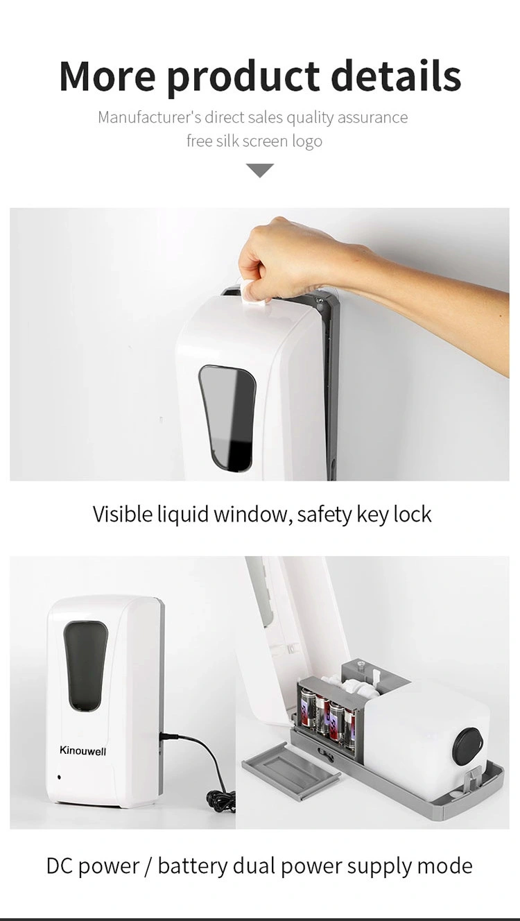 1200ml/1000ml Floor Standing Automatic Alcohol Dispenser Automatic Hand Sanitizer Dispenser
