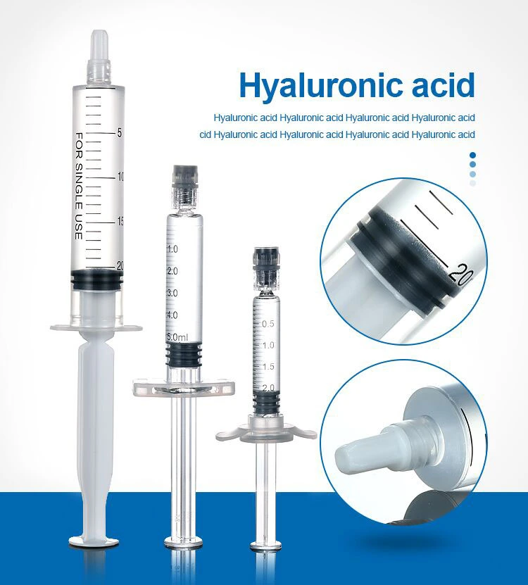 Manufacturer Price Safety Facial Injectables Prefilled Syringe Buttocks Enlargement Dermal Lip Filler Hyaluronic Acid