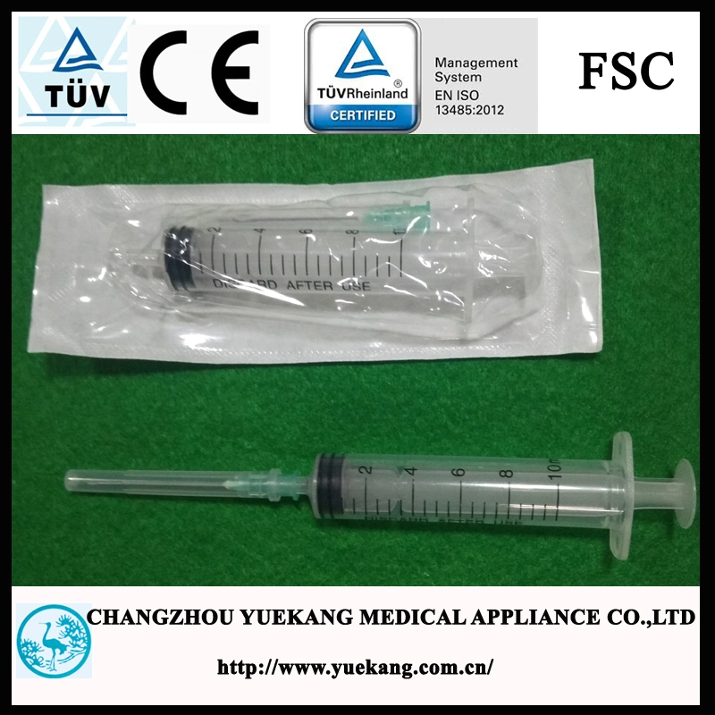 Sterile 3-Parts 10ml with 21gx1 1/2