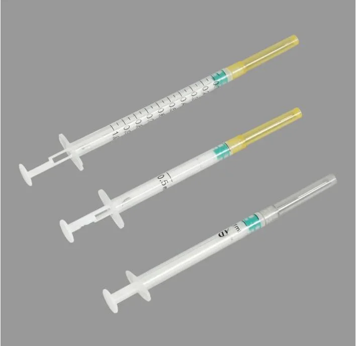 Sterile Disposable Syringe with Needle 1ml