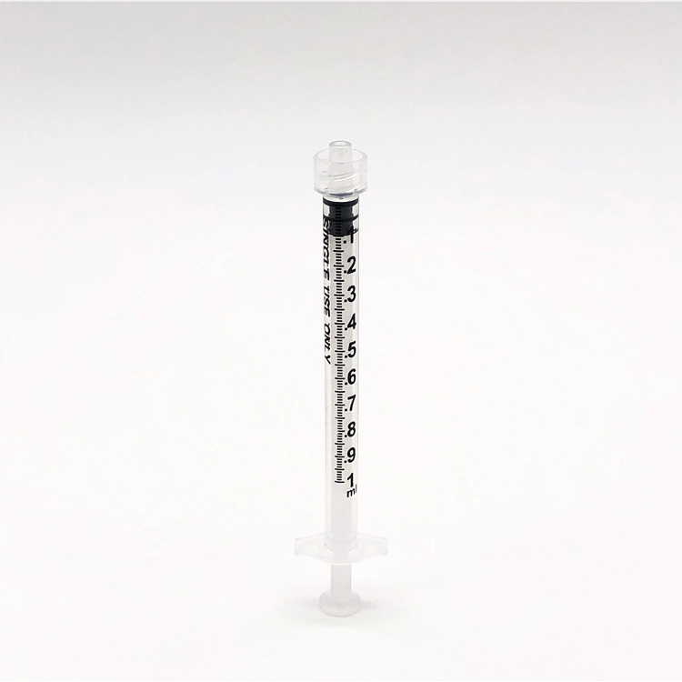 1ml Luer Lock Disposable Medical Safety Syringe Without Needle