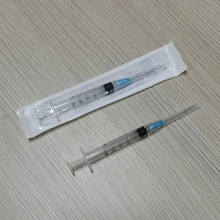 Factory Wholesale Price Needle Retractable safety Medical Syringe for Vaccine Injection Mslnr01