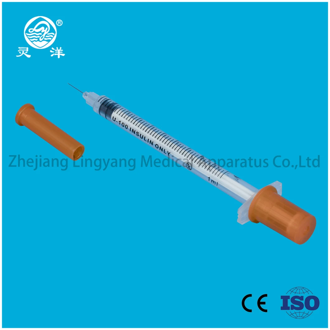 Manufacturer Disposable Medical 1ml 0.5ml Insulin Syringe U40 U100