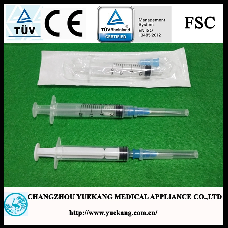 3-Parts 2ml with Needle 23gx1