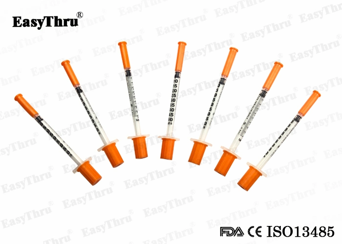 China Disposable Medical Insulin Syringe Sterile CE and ISO