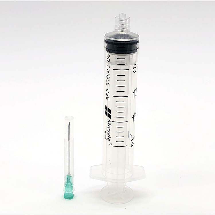 20ml Luer Lock Medical Disposable Safety Syringe with Needle⋒