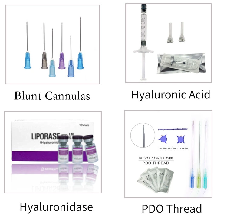 Hyaluronic Acid Syringe Facial Beauty Injection Filler Nose Crosslinked 1ml 2ml Syringe