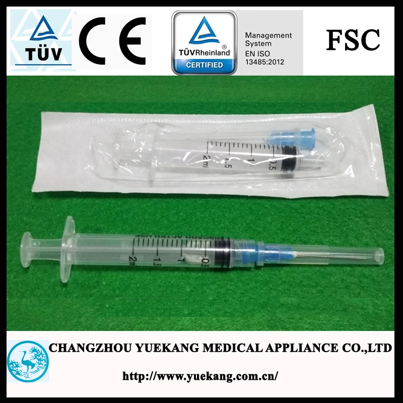 3-Parts 2ml with Needle 23gx1