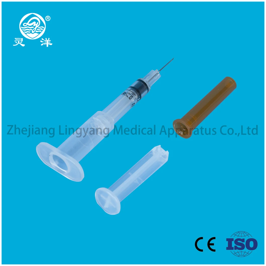 0.1ml Disposable Automatic Lock Safety Syringe Ad Auto Disable Syringe 