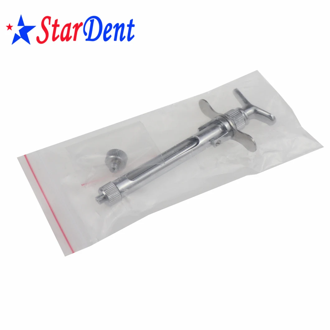 Anesthesia Syringes Stainless Steel Oral Dental Syringe Rust Resistant Aspirating Injection Syringe Dental Lab Equipment