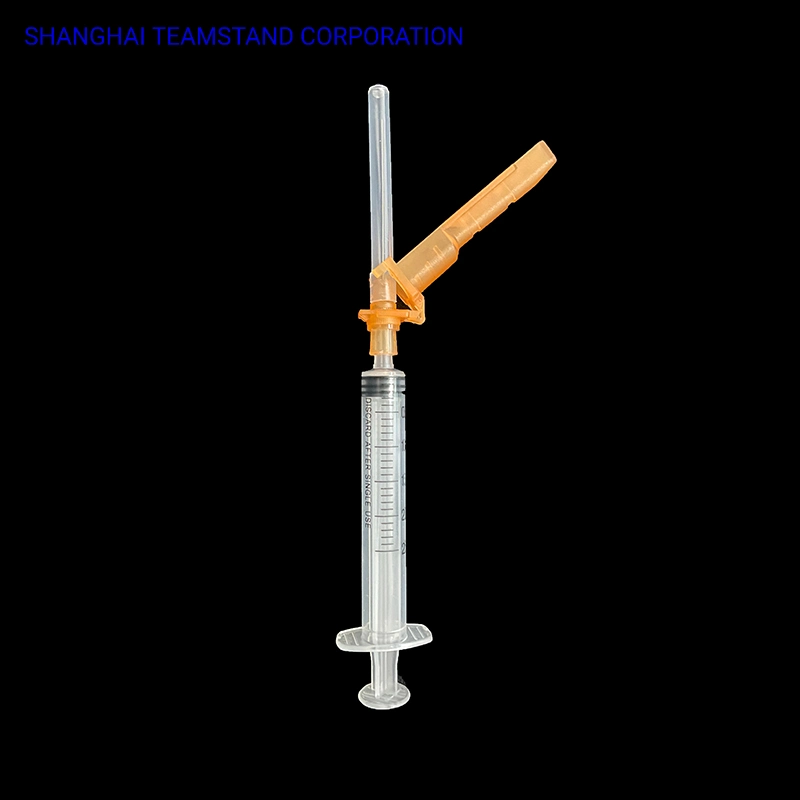 3 Part Luer Slip Disposable Safety Syringe with Needle