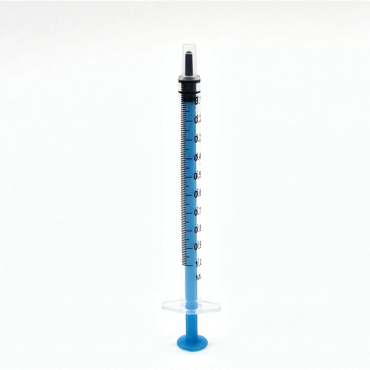 1ml Colored Disposable Low Dead Space Syringe Without Needle (blue)