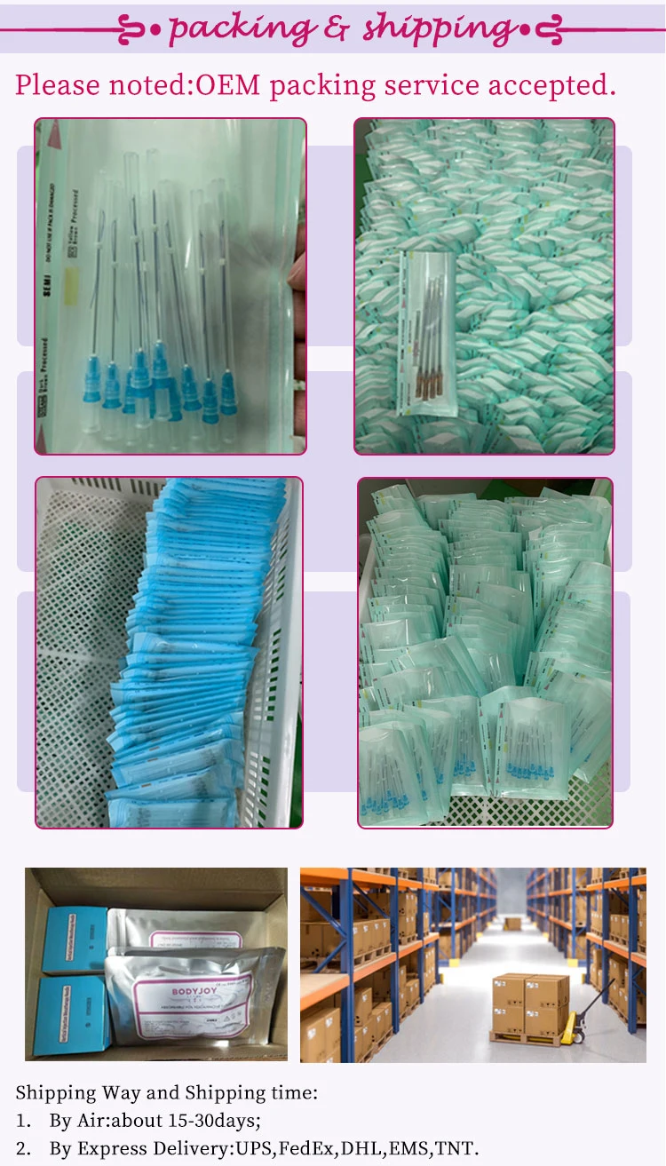 Disposable Syringe 23G 70mm Micro Blunt Cannula for Hypodermic Injection