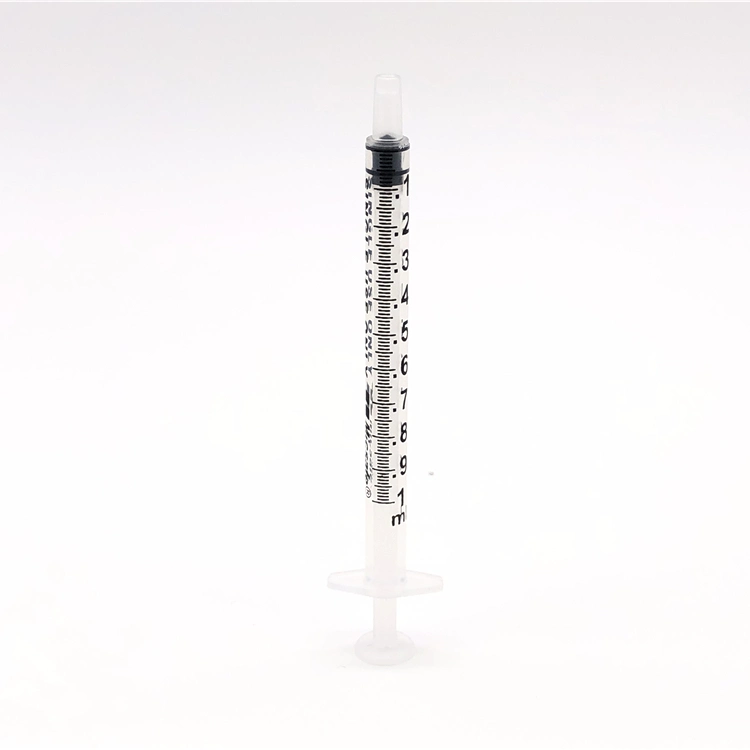 1ml Luer Slip Disposable Medical Safety Syringe Without Needle
