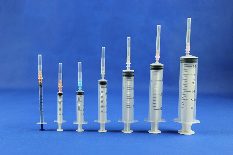 3-Part Disposable Syringe 50ml &60ml Luer Slip & Luer Lock with Needle