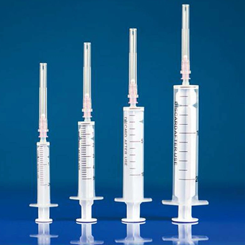 Medical Injection Disposable Syringe 1/2/5/10 Ml Three Parts Luer Lock Safety Syringe