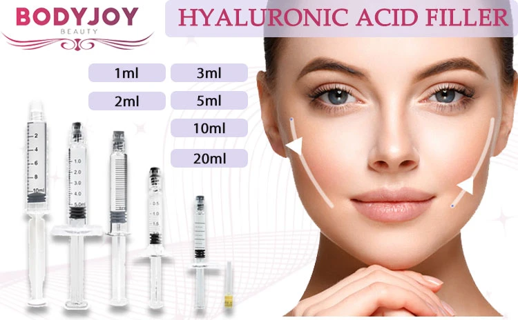 Hyaluronic Acid Syringe Facial Beauty Injection Filler Nose Crosslinked 1ml 2ml Syringe