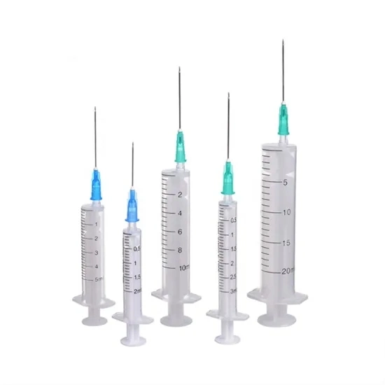 Injection Syringe Disposable Sterile 1ml 3 Part Luer Slip Syringe