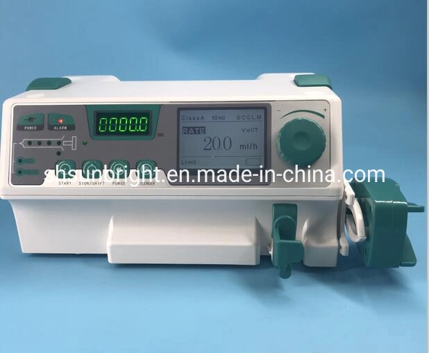 Best Seller Ce Approved Medical Syringe Pump with Two Displays