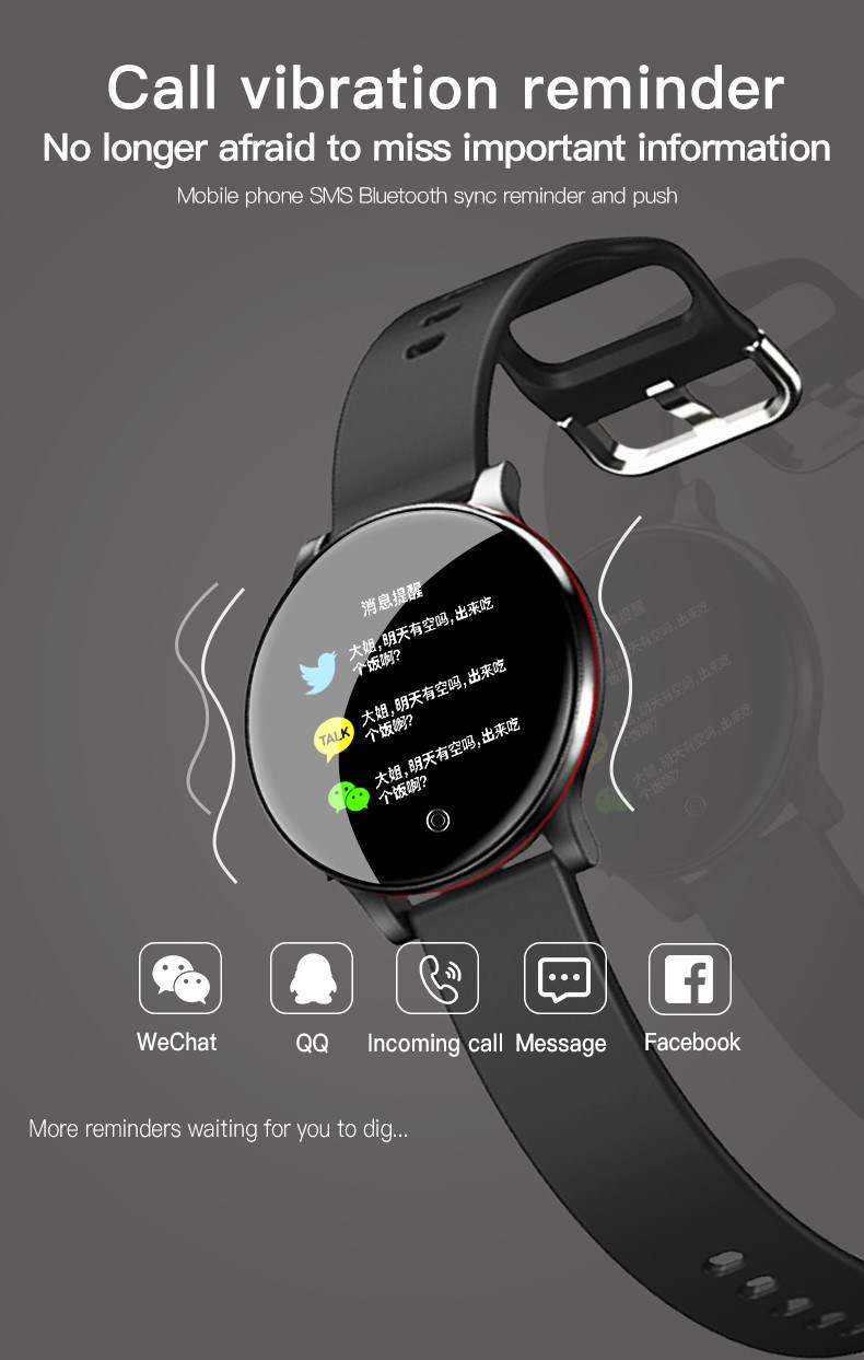 Zl01 2021 New Smart Watch Measuring Body Heart Rate Blood Oxygen Smartwatch