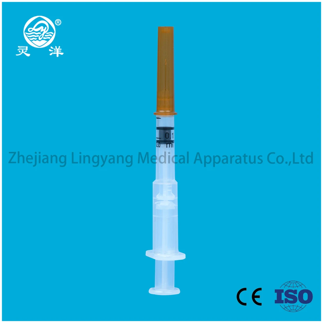 0.1ml Disposable Automatic Lock Safety Syringe Ad Auto Disable Syringe 