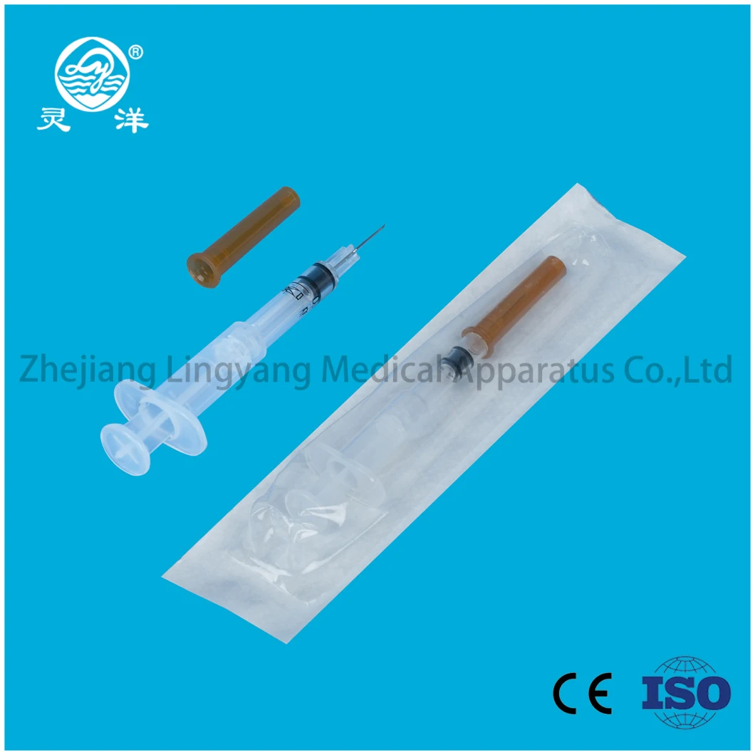 0.1ml Disposable Automatic Lock Safety Syringe Ad Auto Disable Syringe 