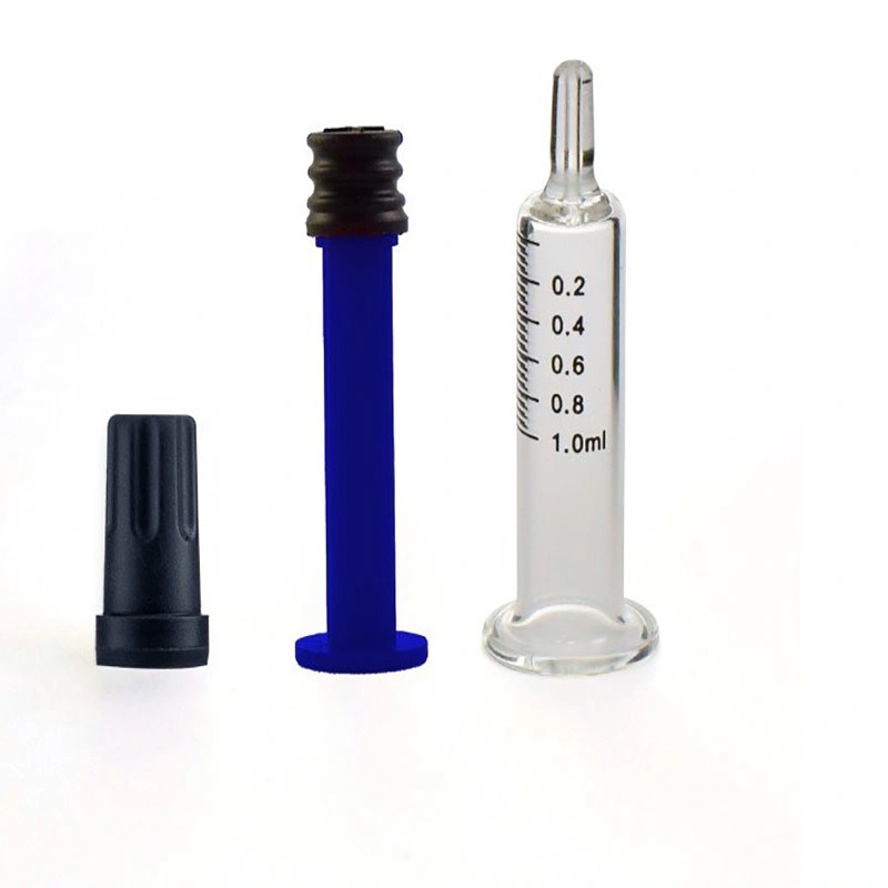 1ml Luer Lock Borosilicate Glass Syringe with 14G 16g Blunt Metal Tip Needle