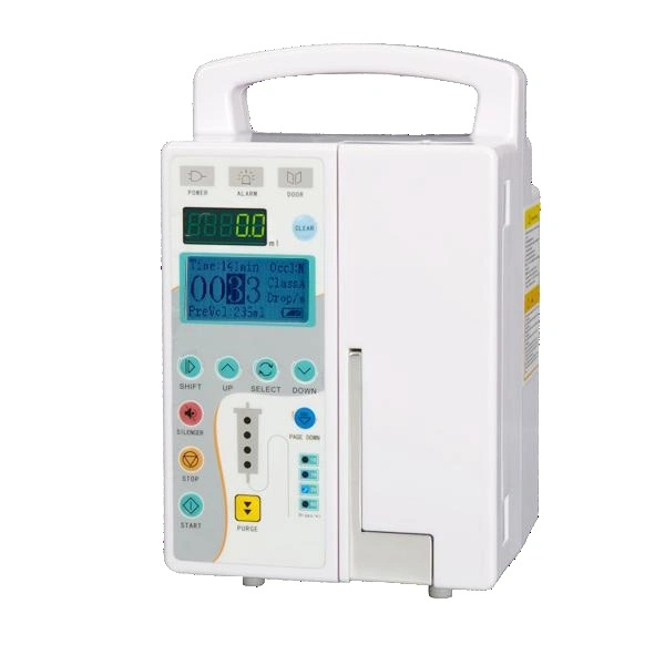 Portable Medical Syringe Pump with Voice Alarm System & Drug Library