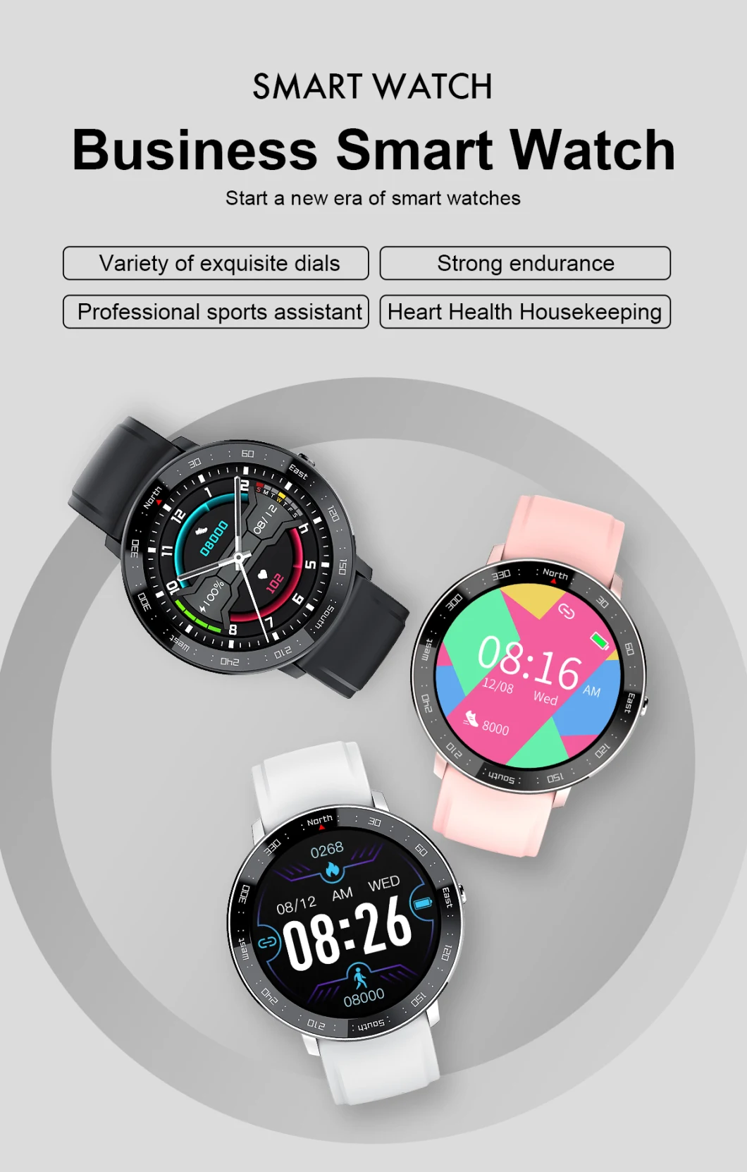 Zl03 2021new Smart Bracelet Measuring Body Blood Oxygen Smartwatch Heart Rate