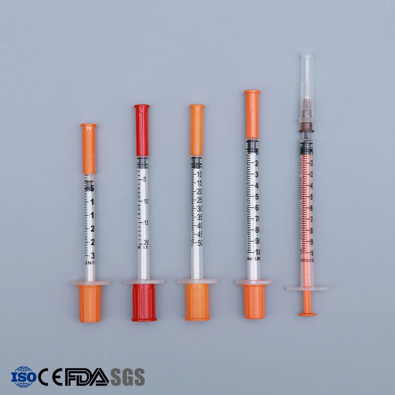 Insulin Syringes 3-Part Latex-Free with Integrated Needle 30g