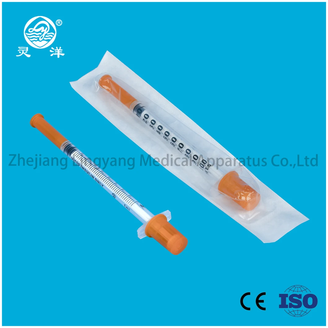 Manufacturer Disposable Medical 1ml 0.5ml Insulin Syringe U40 U100
