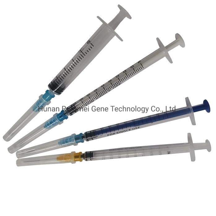 SGS CE Approved Disposable Medical Luer Lock Luer Slip Syringe Retractable Needle Safety Syringe Syringe Injector with Needle for Vaccine Injection