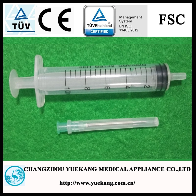 3-Parts Plastic Sterile Disposable Syringe with Ce&ISO Approved