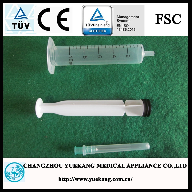 Sterile 3-Parts 10ml Without Needle Blister Pack Sterile Disposable Syringe