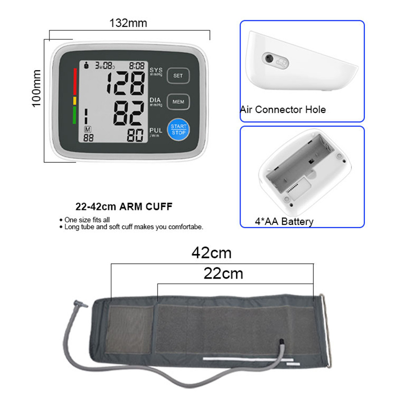 U80eh Arm Blood Pressure Monitor, Best Digital Blood Pressure Monitor, Best Manual Blood Pressure Cuff Bp Measuring Device
