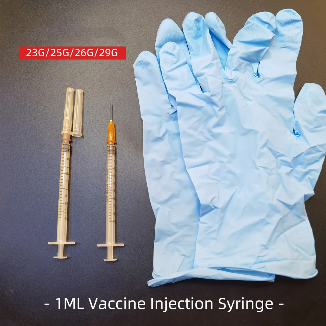Medical Disposable Syringe 1ml Vaccine Syringe