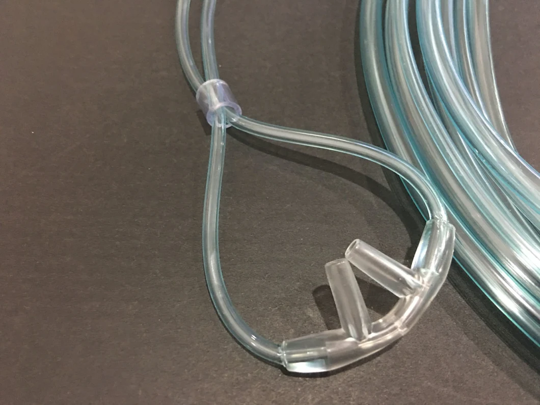 Medical Disposable Nasal Oxygen Cannula with O2 Delivery Tubing & CO2 Sampling Line