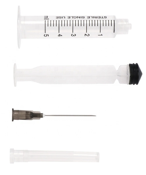 Disposable Factory Ce FDA Approved 2 Part or 3 Part Medical Syringe