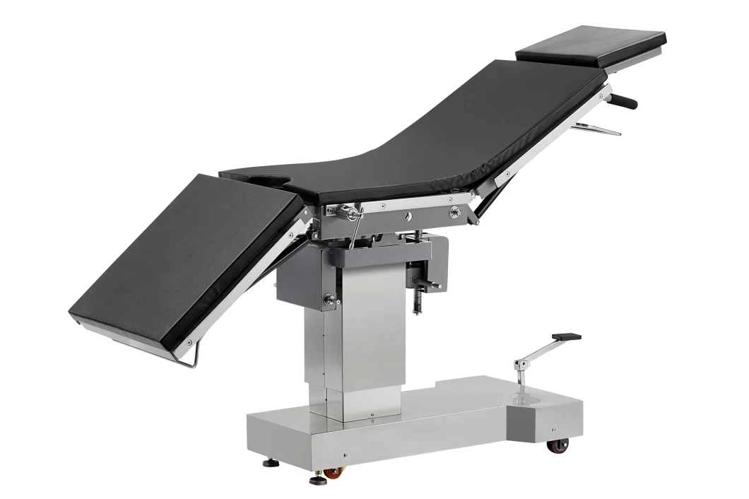 Minston Medical Operation Table Mst-100A Whole Leg Plate Mechanical Hydraulic Surgical Table