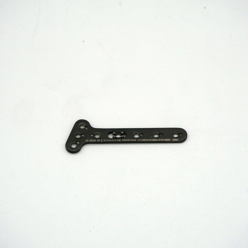 Small T-Plate Right Angled with 4 Head Holes for Small Fragment Screw Trauma Orthopedic Implant