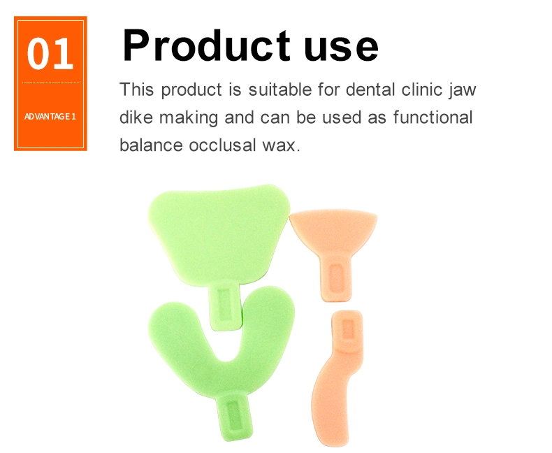 Dental Material Colorful Base Plate Wax for Accurate Impression of Edentulous Jaws