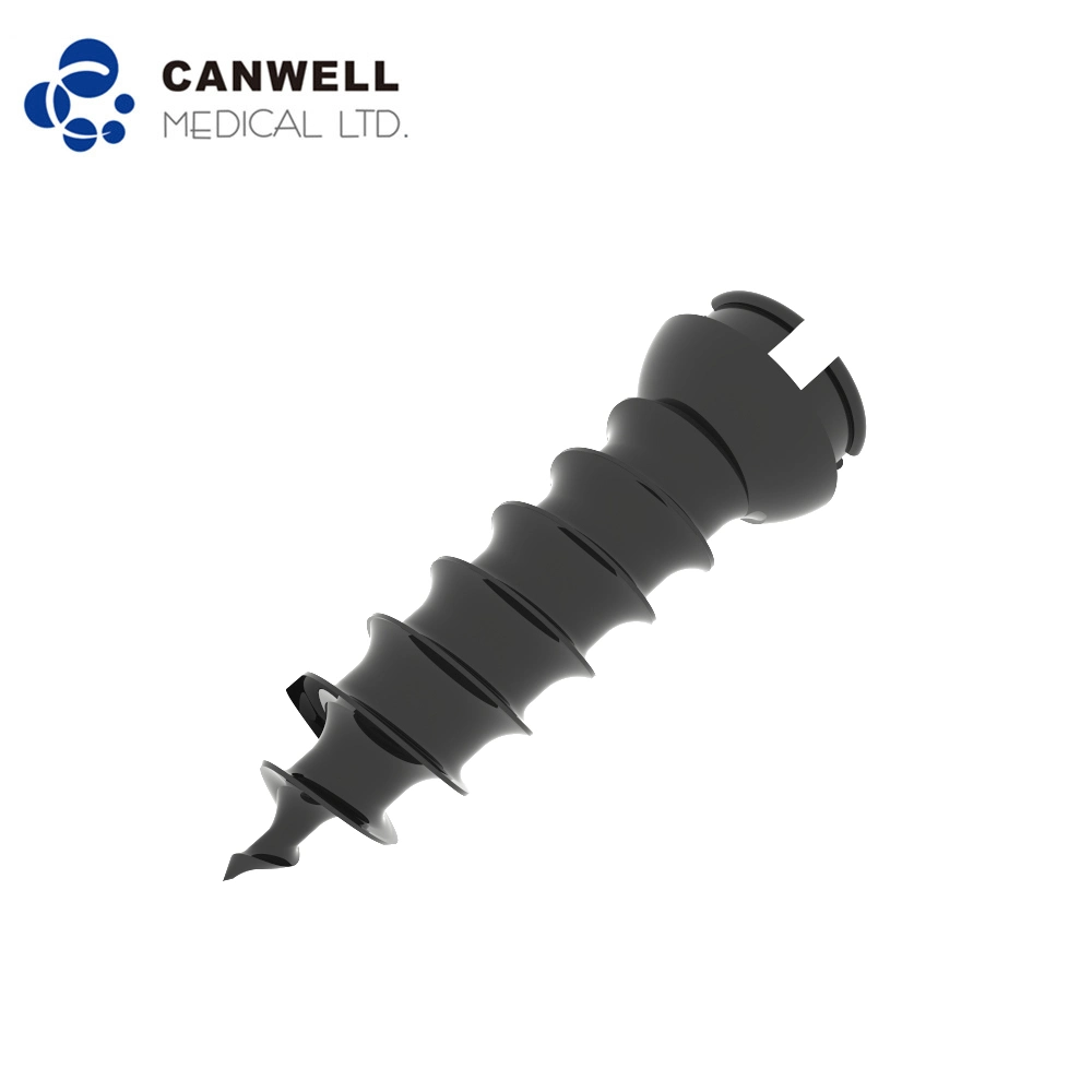 Cancellous Bone Screw, with Self-Tapping, Medical Products Spine Implant Plates Spine Screws