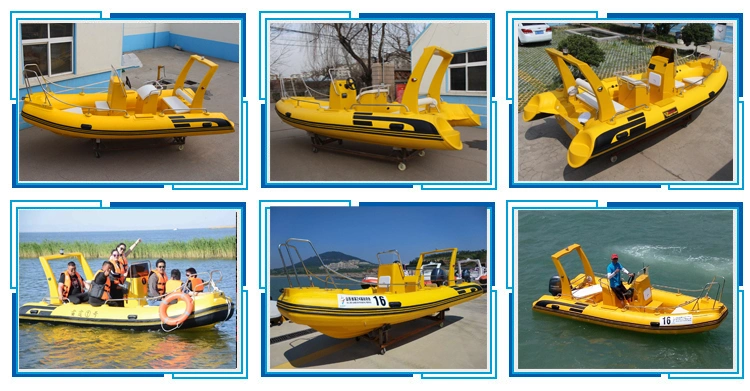 17 Feet Rib Boat Rigid Inflatable Sport Boat Rib Fishing Boat