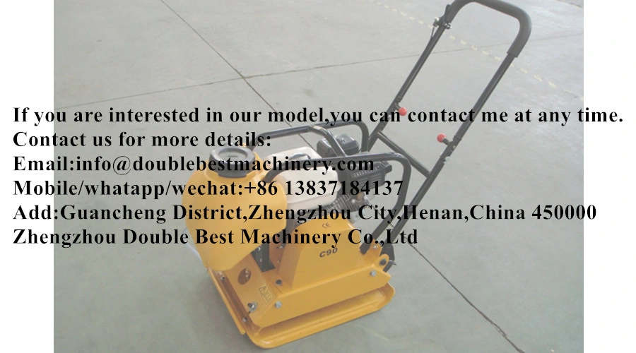 Gasoline Hand Vibratory Plate Compactor Vibrating Plate Compactor
