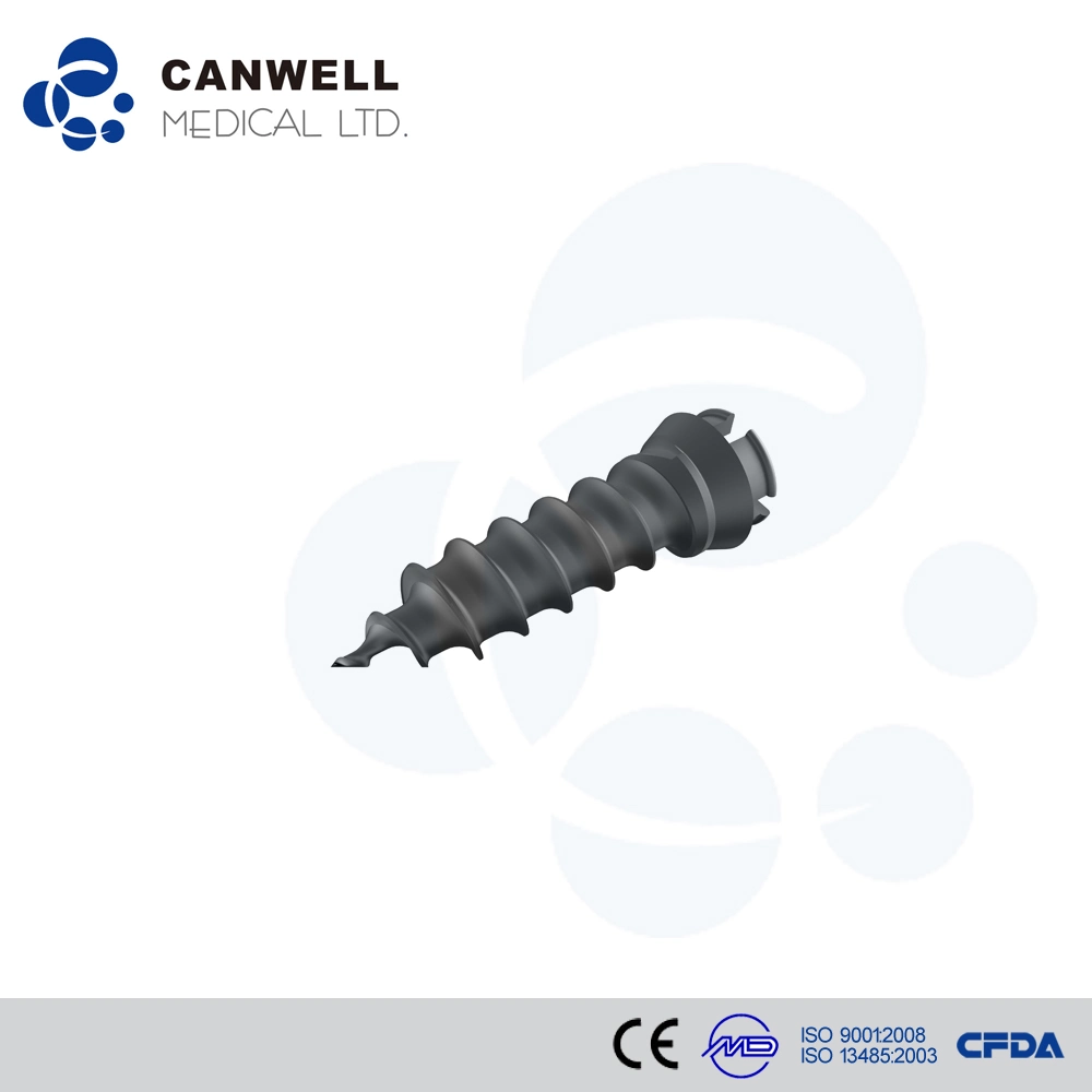 Medical Supply Trauma Plate Cancellous Bone Screw, with Self-Tapping Orthopedic Implants