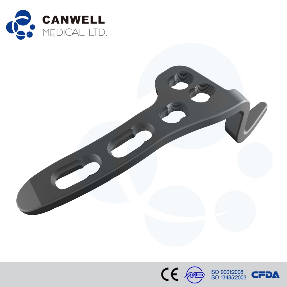 Canwell Medical Titanium Clavicle Hook Locking Plate Orthopedic Implant Clavicle Hook Locking Plate