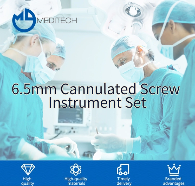 Best Prices Orthopedic Trauma Surgical Instrument 6.5mm Cannulated Screw Instrument Set for Bone Surgery