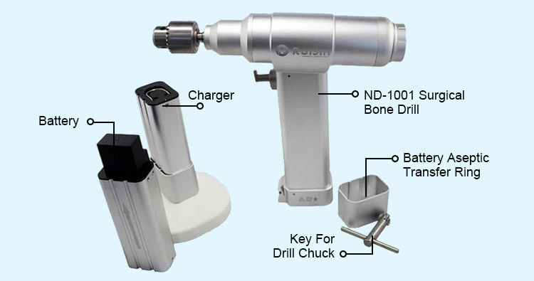 ND-1001 Medical Electric Orthopdic Drill Locking Plate of Orthopedic Implants Bone Drill