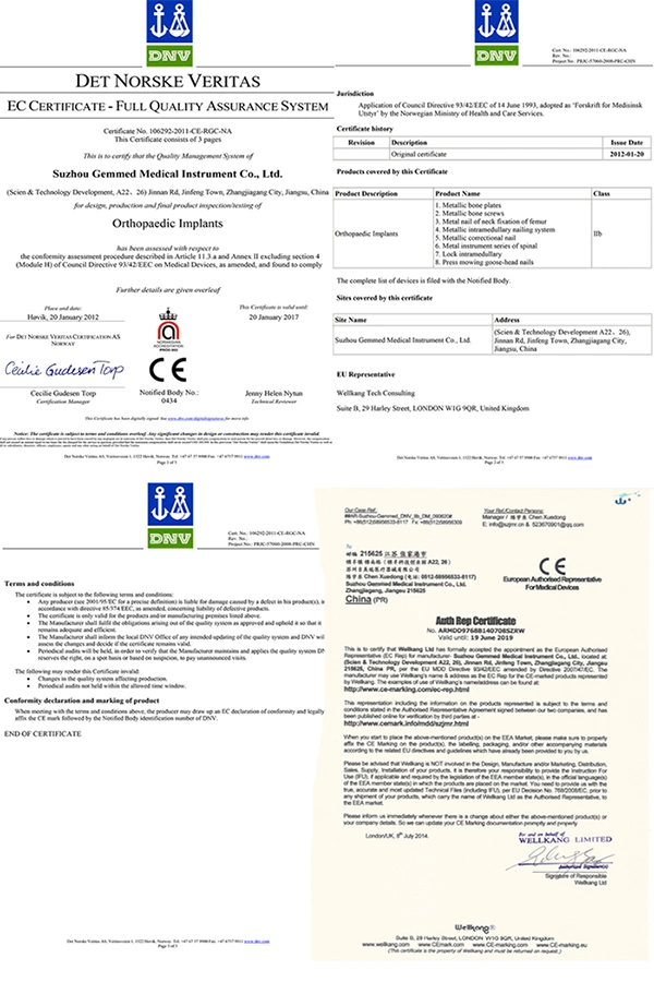 Ce, ISO Certificated Manufacture, Trauma Plate Screw, Orthopedic Implants, Trauma Bone Plate